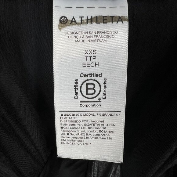Athleta Womens XXS Black Tulip Release Pants Soft Modal Athleisure Yoga Workout - Picture 14 of 16